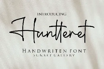 Huntteret font