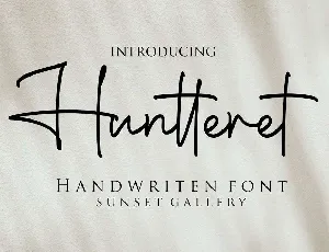 Huntteret font