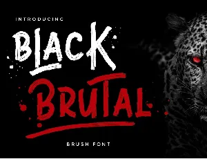 Black Brutal font