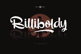 Billiboldy Personal Use Only font