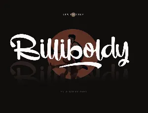 Billiboldy Personal Use Only font