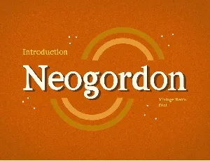 Neogordon font