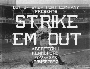 Strike 'Em Out font