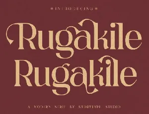 Rugakile font