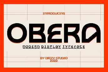 Obera font