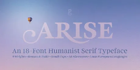 Arise font