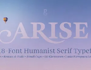 Arise font