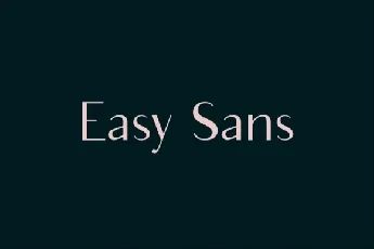 Easy Sans font