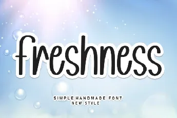 Freshness Display font