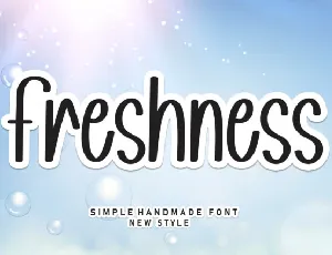 Freshness Display font