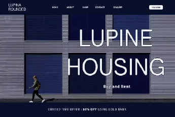 Lupina Rounded font