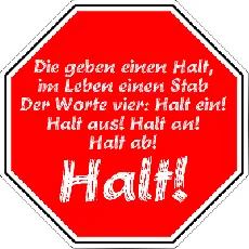 Halt font