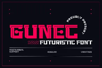 GUNEC TRIAL font