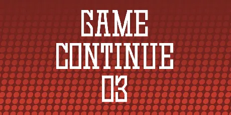 Game Continue 03 font