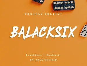 Balacksix font