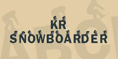 KR Snowboarder font