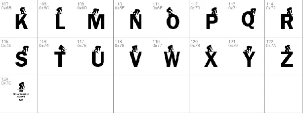 KR Snowboarder font