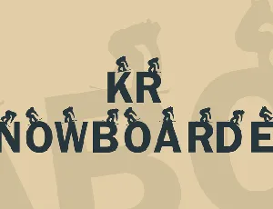 KR Snowboarder font