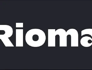 Rioma Family font