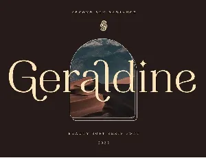 Geraldine Serif font