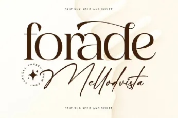 Forade Mellodvista Duo font