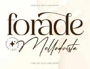 Forade Mellodvista Duo font