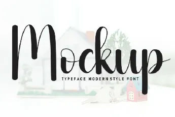 Mockup Script font