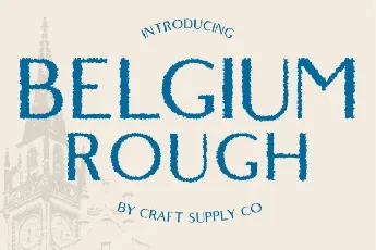 Belgium Rough font