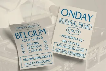 Belgium Rough font