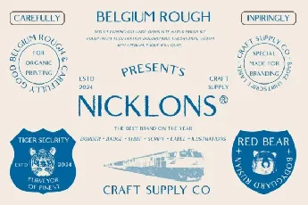 Belgium Rough font