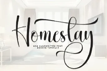 Homestay Calligraphy font