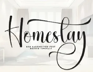 Homestay Calligraphy font