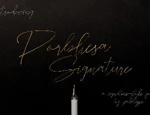 Porbhesa Signature font