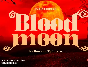 Blood Moon font