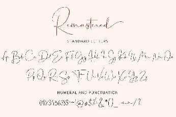 Remastered font