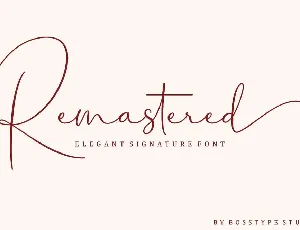 Remastered font