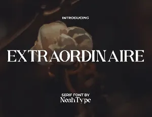 Extraordinaire font