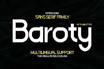 Baroty font