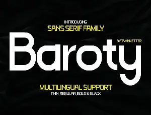 Baroty font