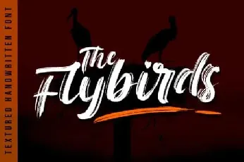 The Flybirds Brush font