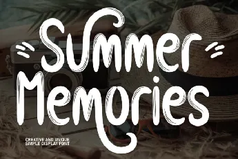 Summer Memories Brush font