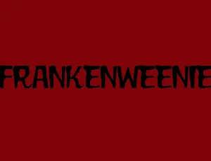 Frankenweenie Movie Poster font