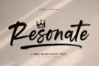 Resonate Free font