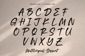 Resonate Free font