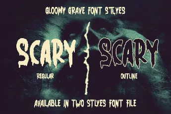 Gloomy Grave DEMO font