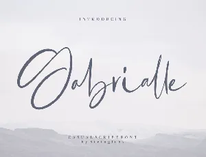 Gabrialle font
