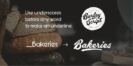 Barley Script font