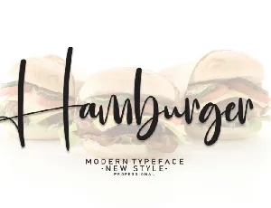 Hamburger Script Typeface font