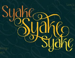 Syake Demo font