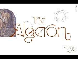 Algeron font